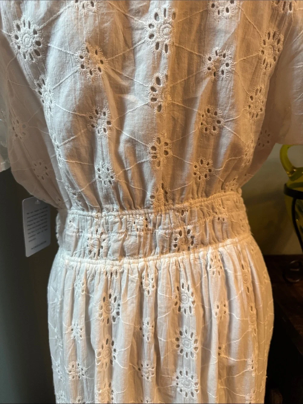 Stitchdrop White Eyelet Dress. Size XL. NWT. Measurements below - Picture 8 of 14